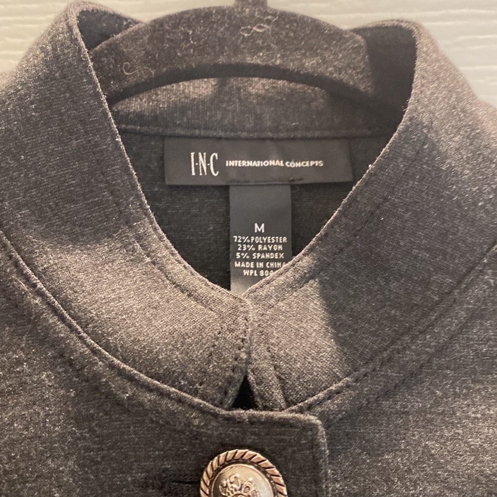 Inc military style Dark Grey Jacket - Picture 2 of 8